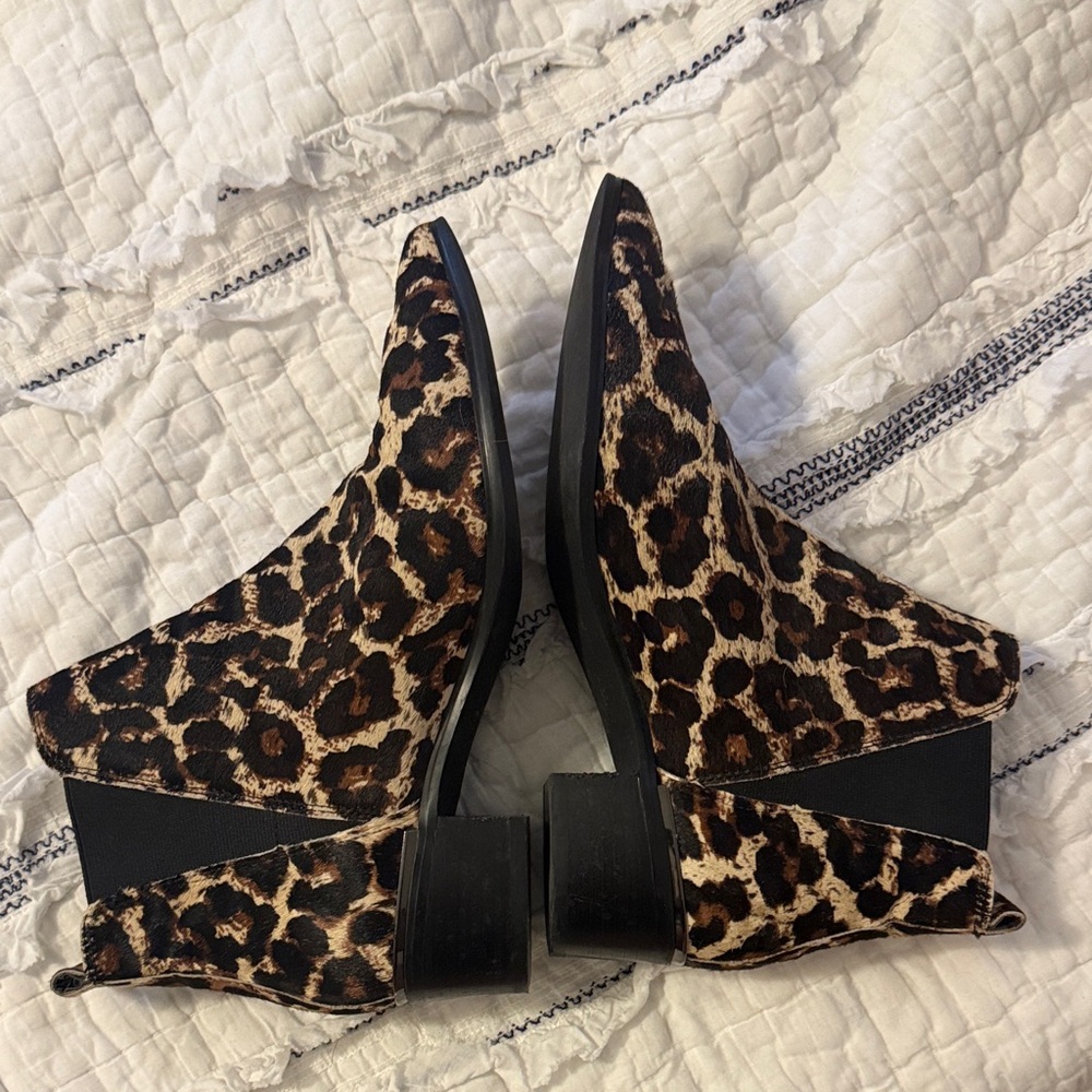 Treasure & Bond Leopard Print Ankle Booties